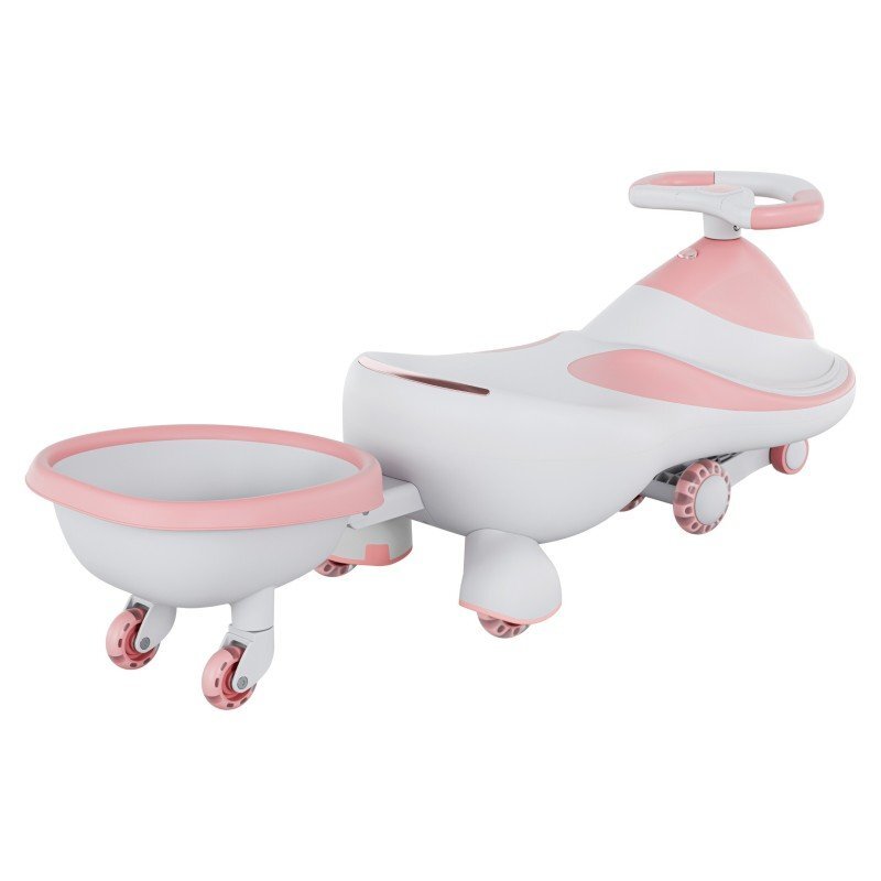 Tulano Vehicul copii Plasmacar gravitational Focus 55 Pink cu remorcaroti luminoasepanou muzicalsezut confortabilgreutate admisa 100 kg