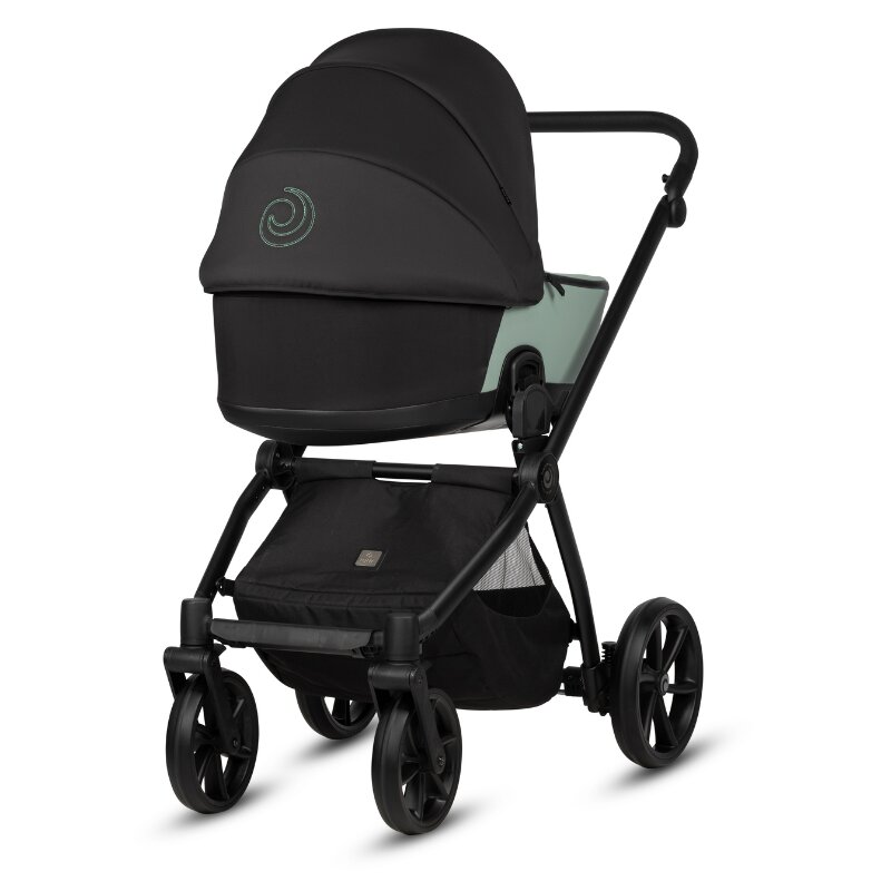 Tutis Carucior 2 in 1 Mio 3+ Sage 039 din piele sezut reversibil amortizoare duble maner reglabil accesorii incluse