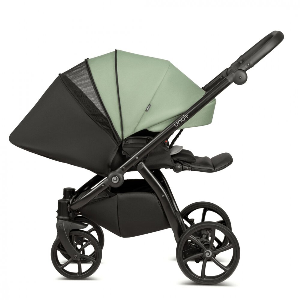 Tutis Carucior 2 in 1 Uno 5+ Matcha 037 sezut reversibil spatar reglabil roti cu blocare bara detasabila accesorii incluse