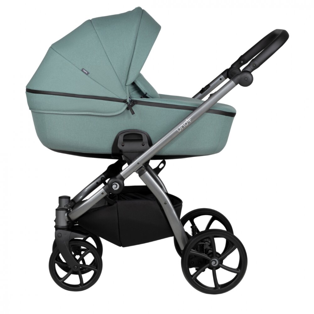 Tutis Carucior 2 in 1 Uno 5+ Menta 143 sezut reversibil spatar reglabil roti cu blocare bara detasabila accesorii incluse