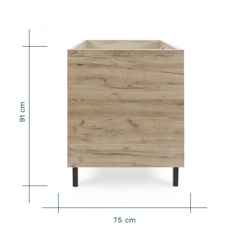 Tutti Bambini Patut evolutiv 3 in 1 Como Oak Slate Grey
