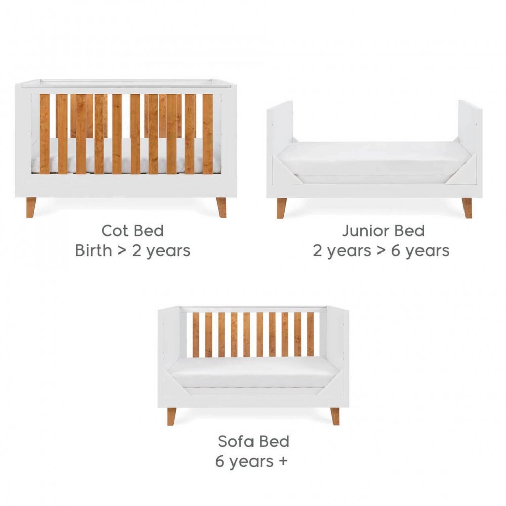 Tutti Bambini Patut evolutiv 3 in 1 Como White Rosewood
