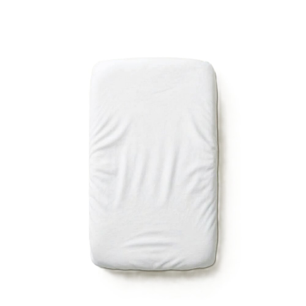 TWINDECO Cearceaf 2 in 1 impermeabil din bumbac organic 90x50 cm Alb