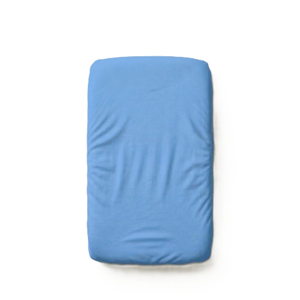 TWINDECO Cearceaf 2 in 1 impermeabil din bumbac organic 90x50 cm Albastru