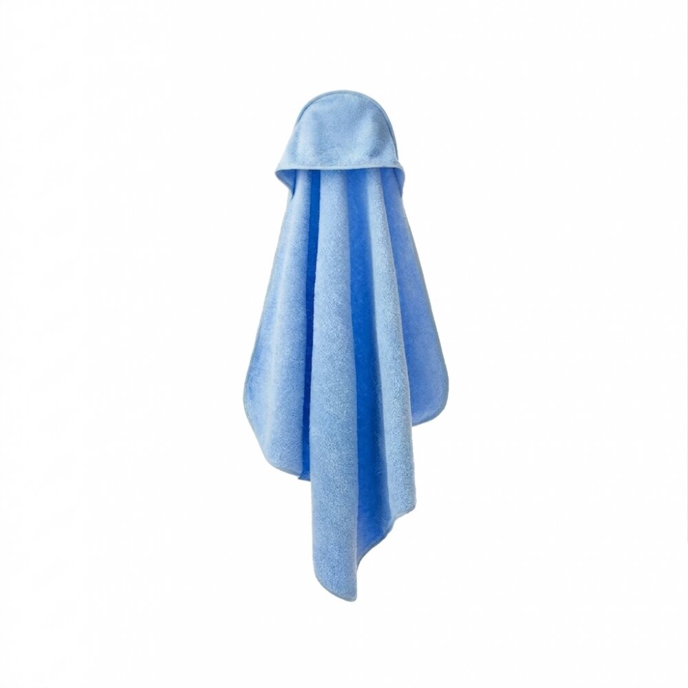 TWINDECO Prosop de baie cu gluga pentru copii 90x80 cm din bumbac Albastru