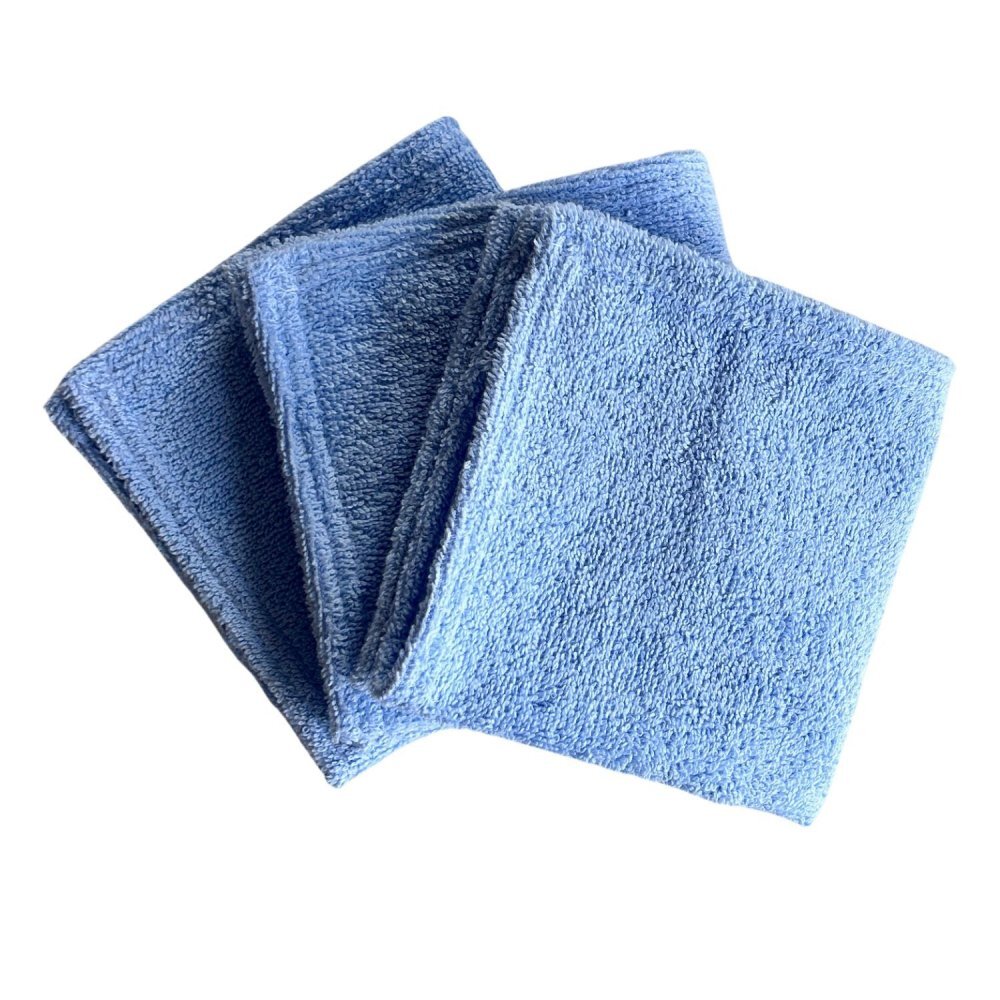TWINDECO Set 3 prosopele din frotir 30x30 cm Albastru