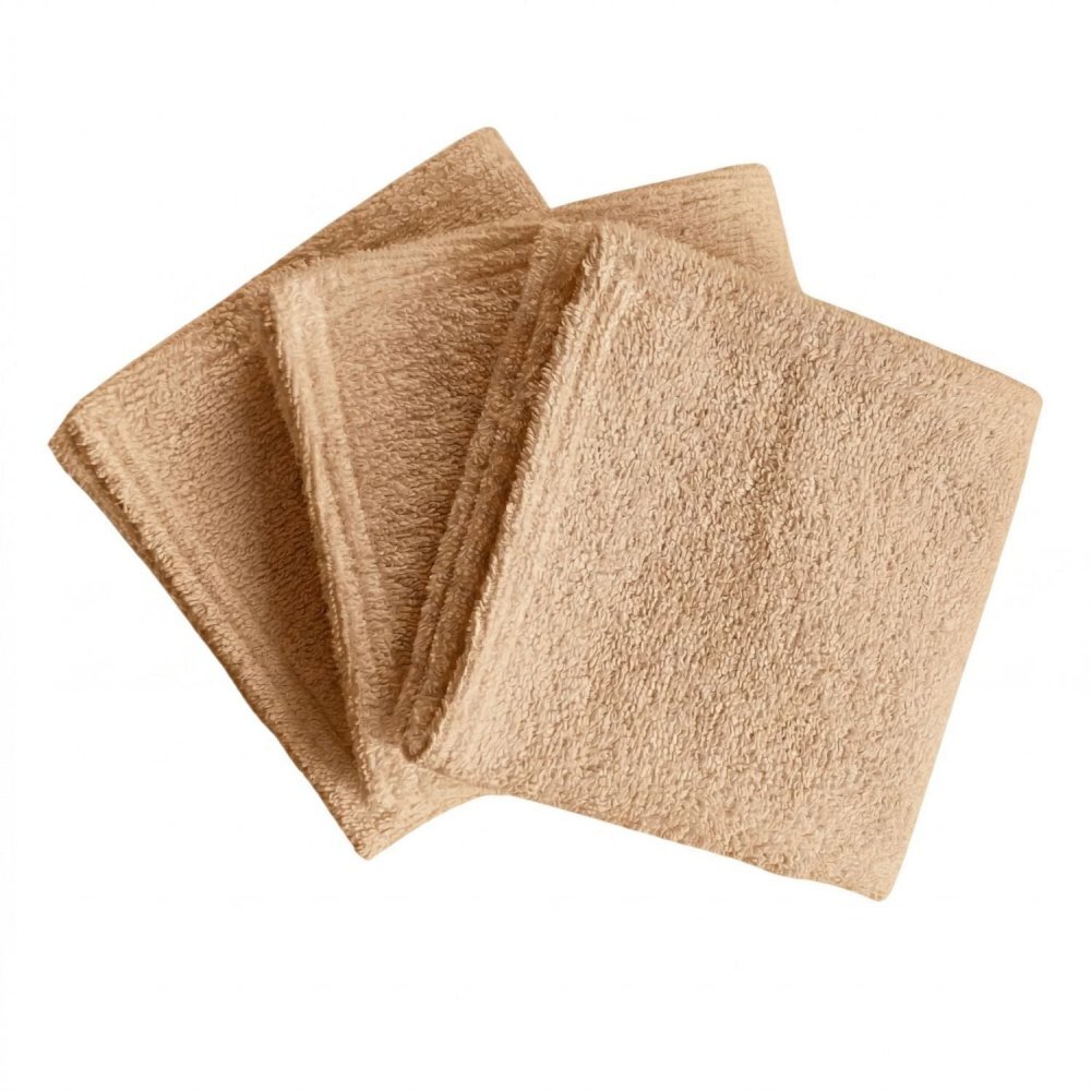 TWINDECO Set 3 prosopele din frotir 30x30 cm Maro