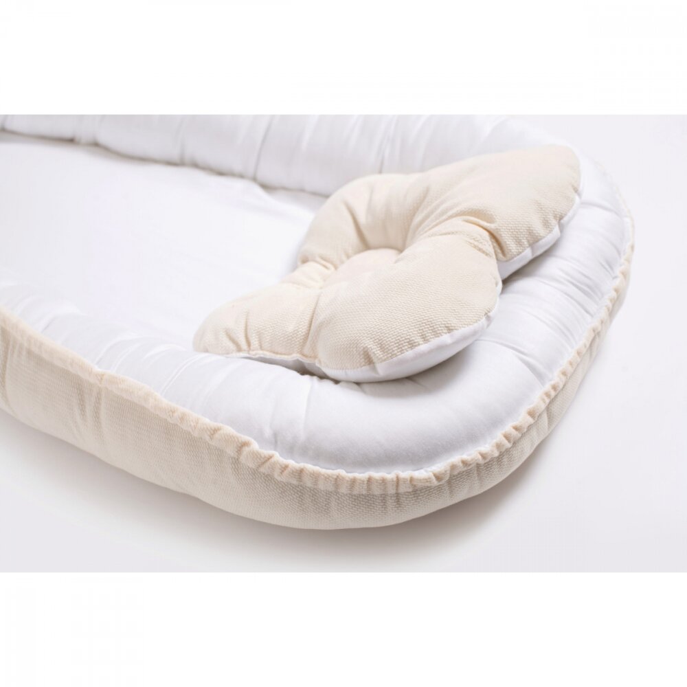 Twins Babynest pentru copii Velvet bej deschis