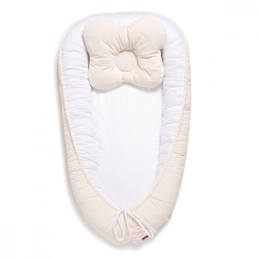Twins Babynest pentru copii Velvet bej deschis