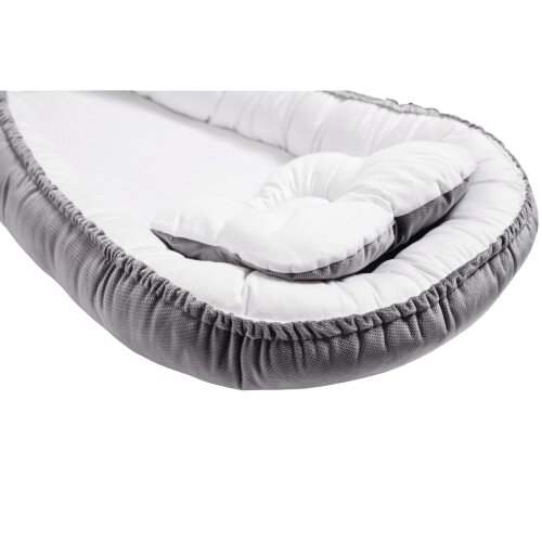 Twins Babynest pentru copii Velvet gri