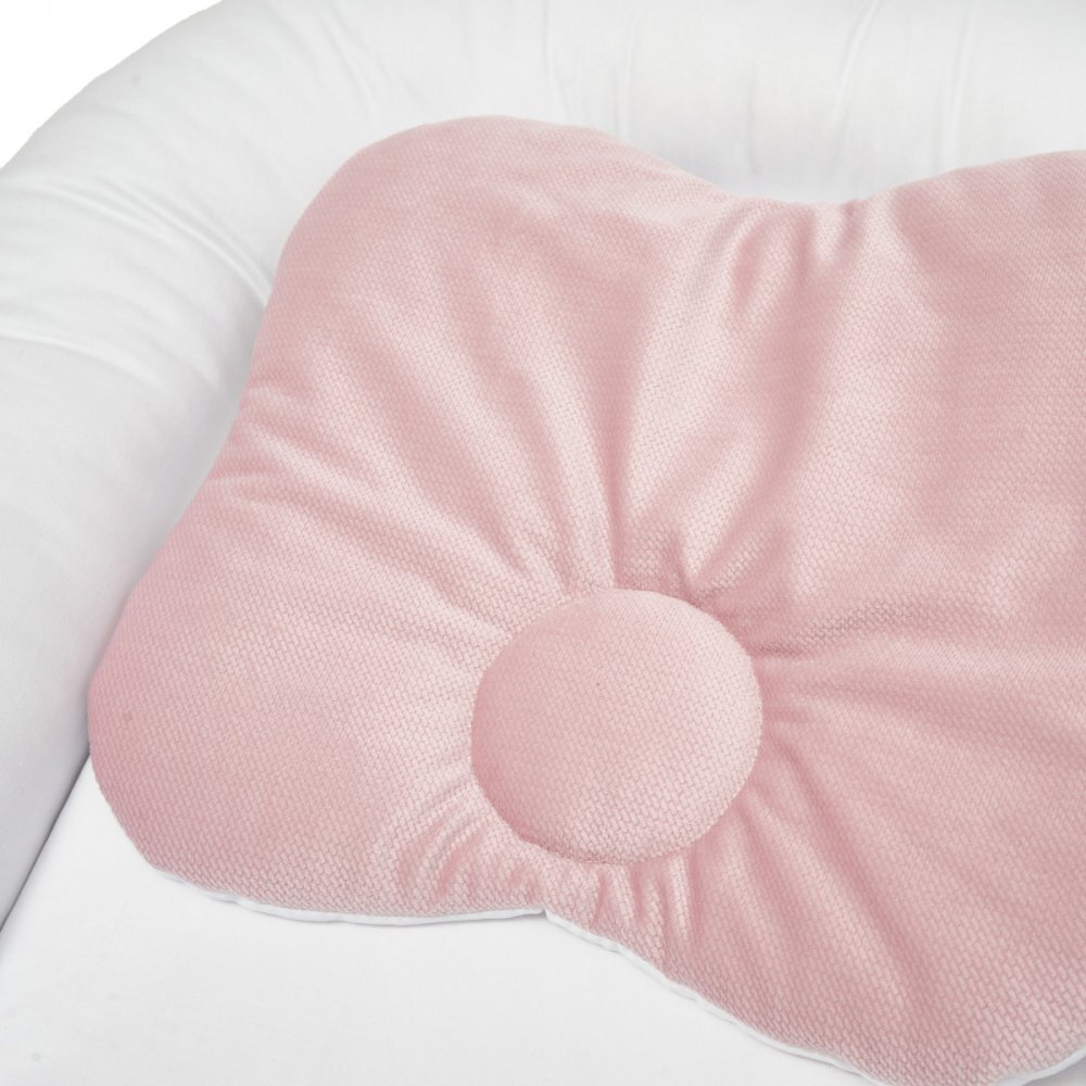 Twins Babynest pentru copii Velvet roz