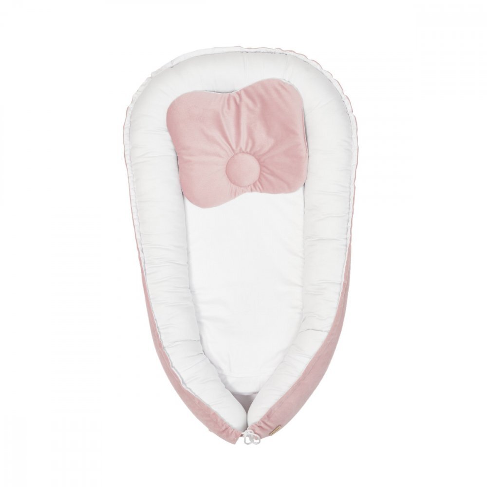 Twins Babynest pentru copii Velvet roz
