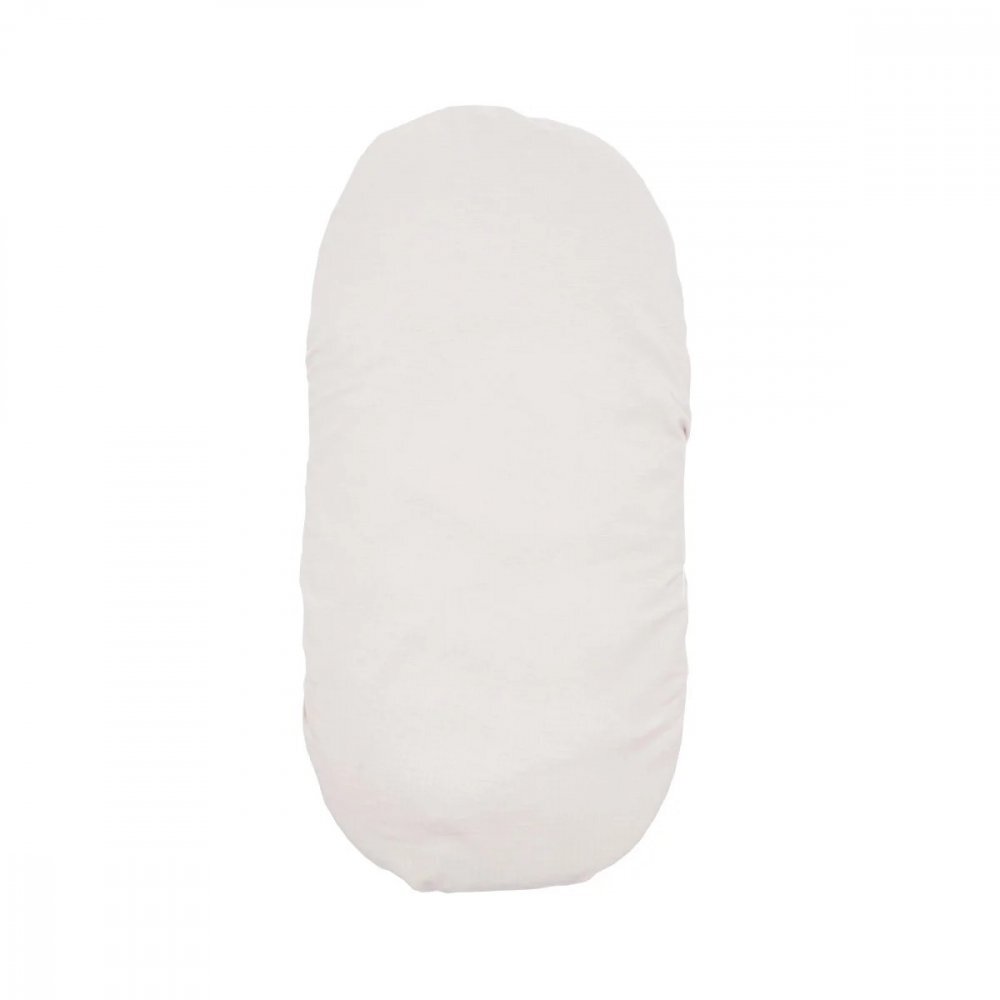 Twins Cearsaf din velur cu elastic pentru carucior 90x50 cm Alb