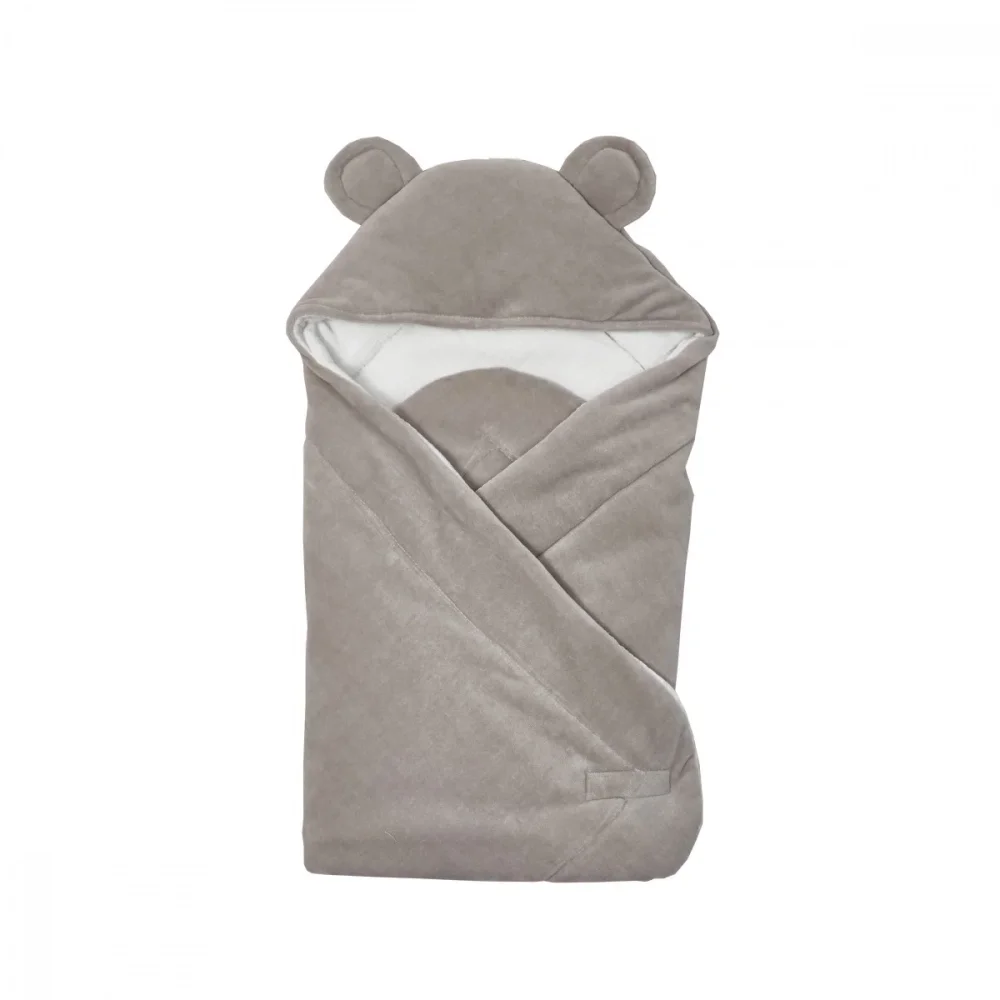 Twins Patura plic din velur Cotton gri