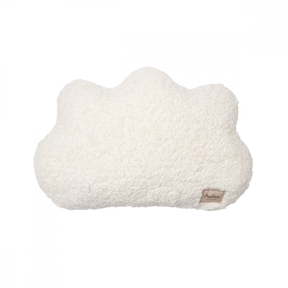 Twins Perna decorativa Teddy alb