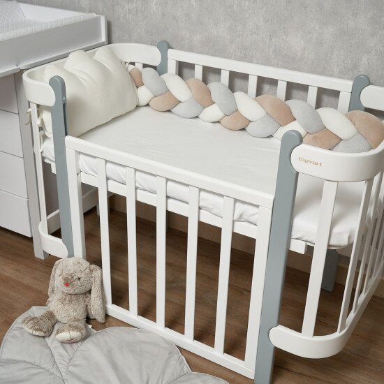 Twins Protectie laterala bejgri impletita tip cosita cu 3 fire 220 cm