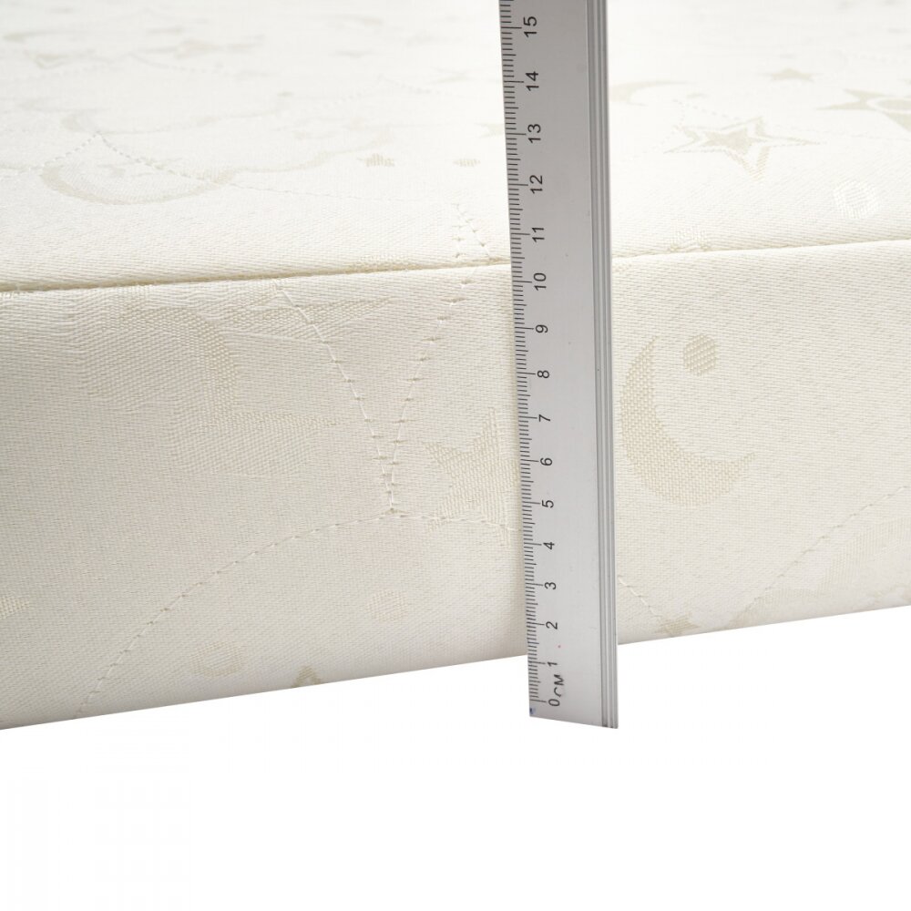 Twins Saltea din fibra de nuca de cocos pentru patut copii Moonlight 120x60x10cm cu husa detasabila