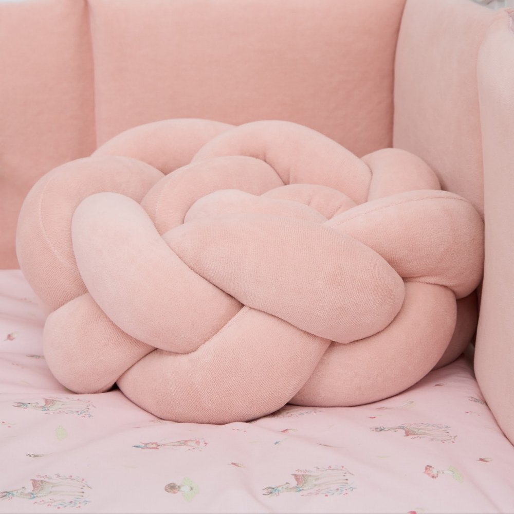 Twins Set de lenjerie de pat pentru copii Bambi 7 piese roz