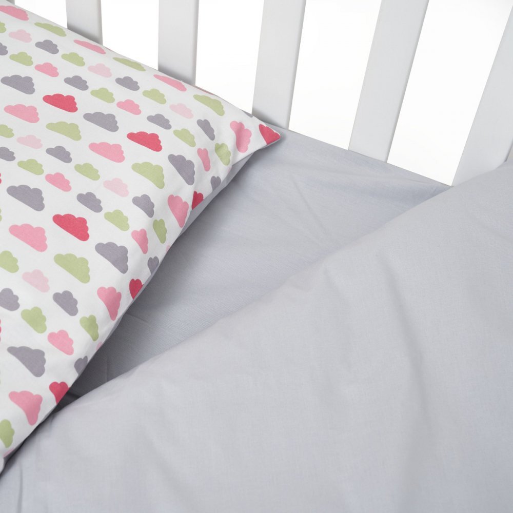 Twins Set lenjerie de pat cu 3 piese din bumbac 120x60 cm