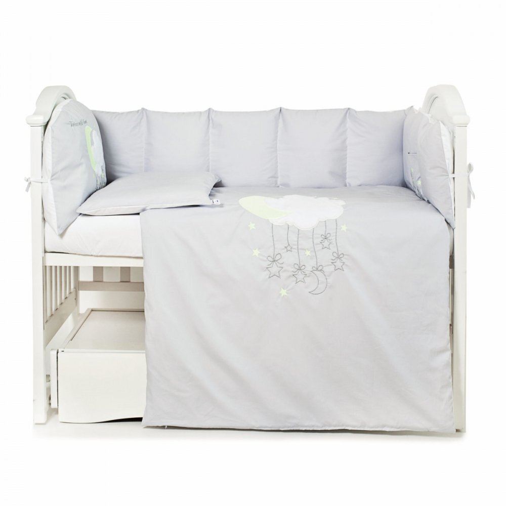 Twins Set lenjerie de pat cu 6 piese Moonlight