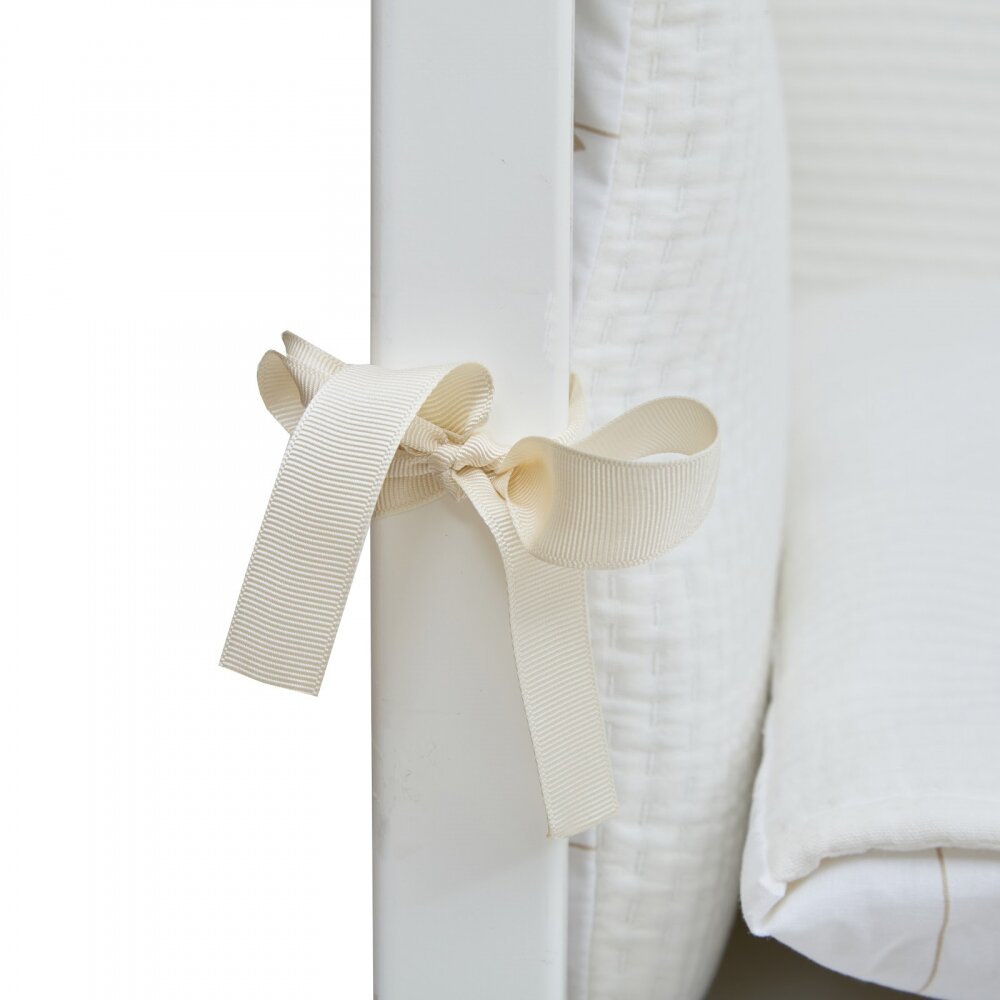 Twins Set lenjerie de pat din bumbac ivoryauriu pentru copii Cotton cu broderie 7 piese