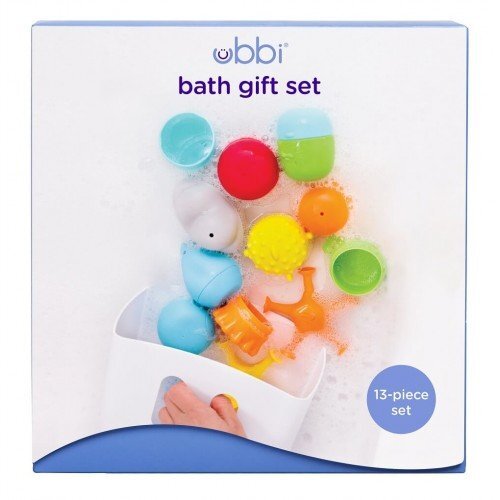 Ubbi Set cadou jucarii de baie si cosulet