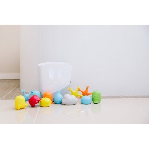 Ubbi Set cadou jucarii de baie si cosulet