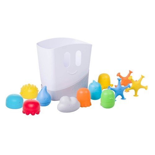 Ubbi Set cadou jucarii de baie si cosulet