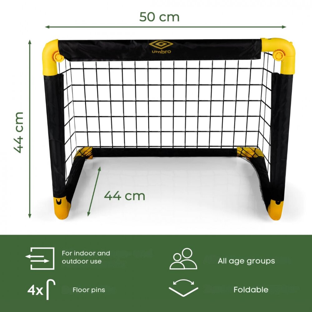 Umbro Set 2 porti de fotbal pliabile 50x44x44 cm