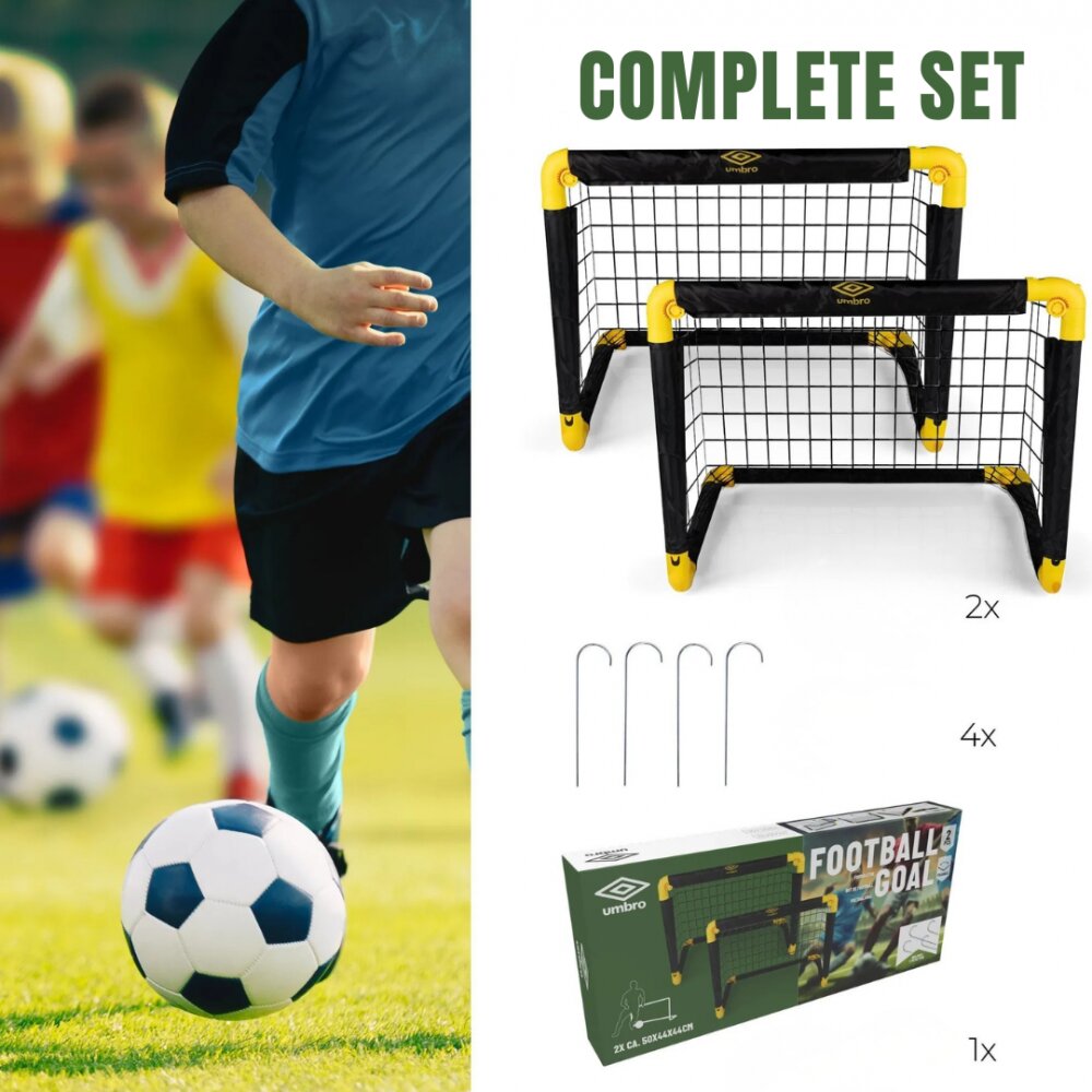 Umbro Set 2 porti de fotbal pliabile 50x44x44 cm