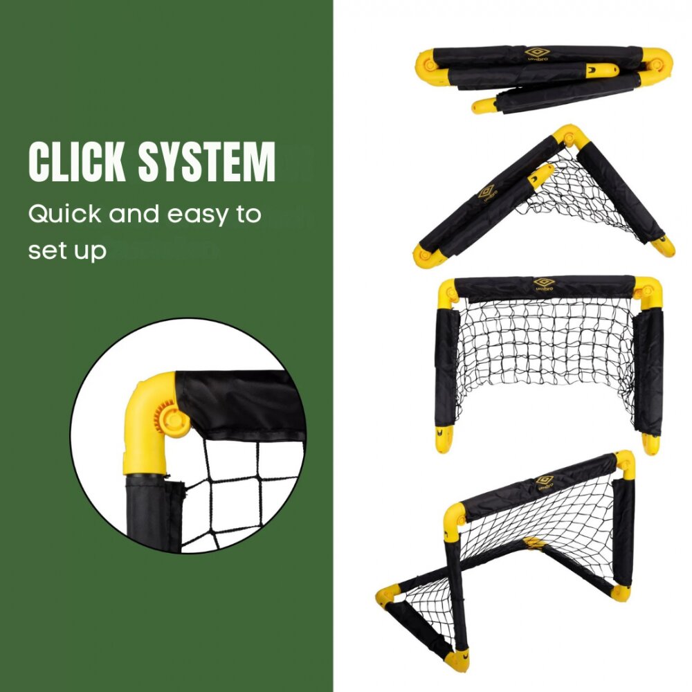 Umbro Set 2 porti de fotbal pliabile 50x44x44 cm