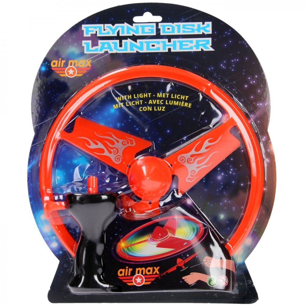 UP Int'l Disc zburator luminos cu dispozitiv de lansare portocaliu 25 cm