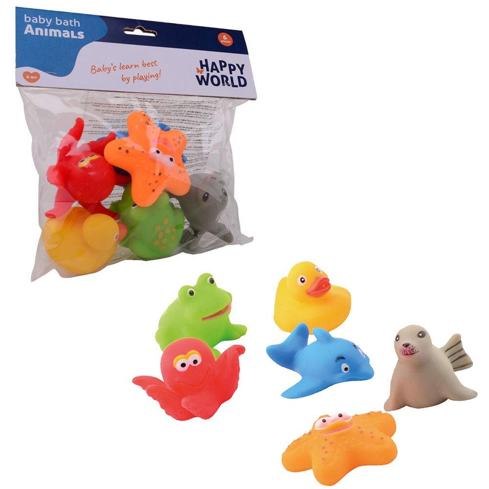 UP Int'l Set 6 jucarii animale pentru baie