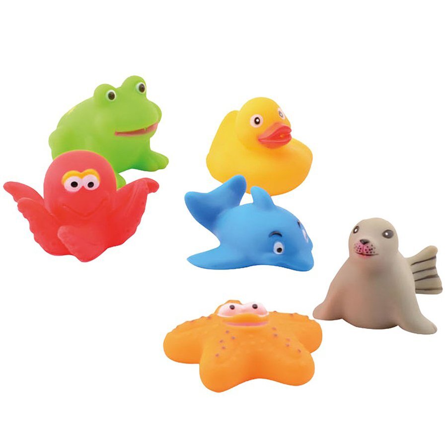 UP Int'l Set 6 jucarii animale pentru baie