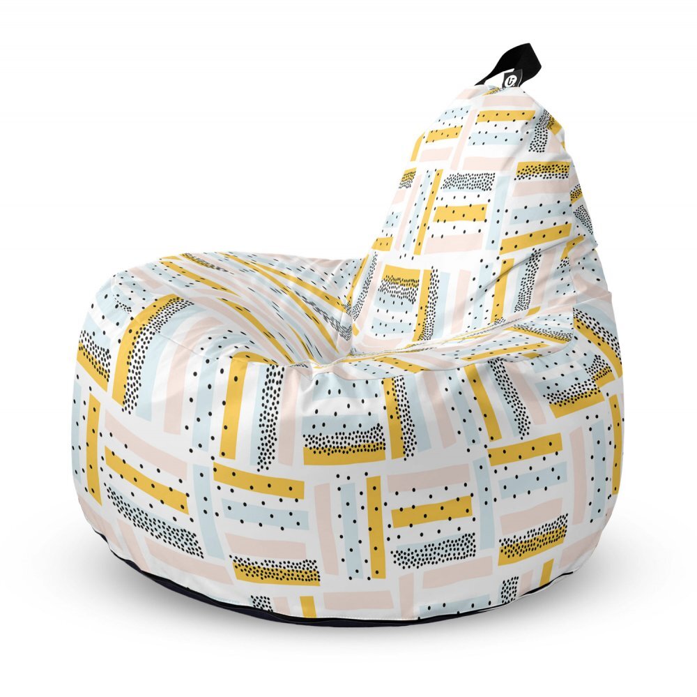 Updeco Fotoliu Puf Bean Bag tip Big Chill buline negre