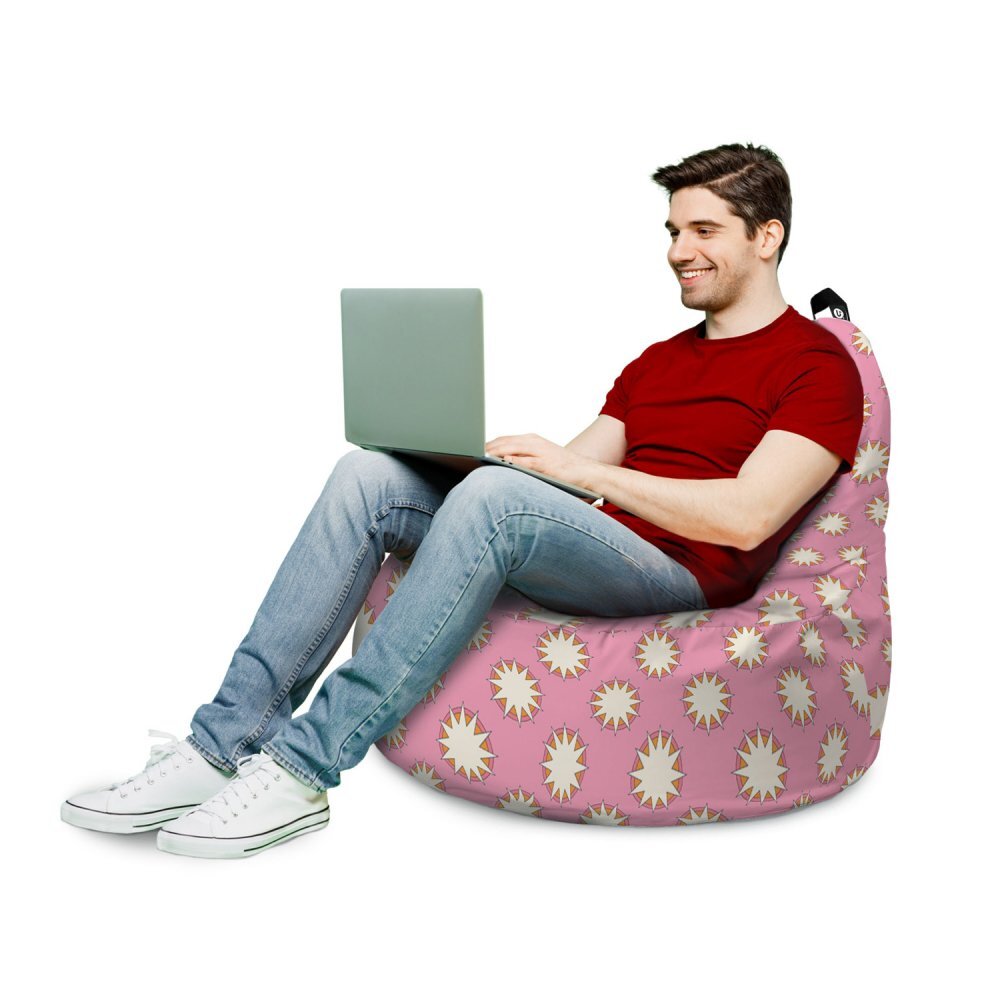 Updeco Fotoliu Puf Bean Bag tip Big Chill pink sky