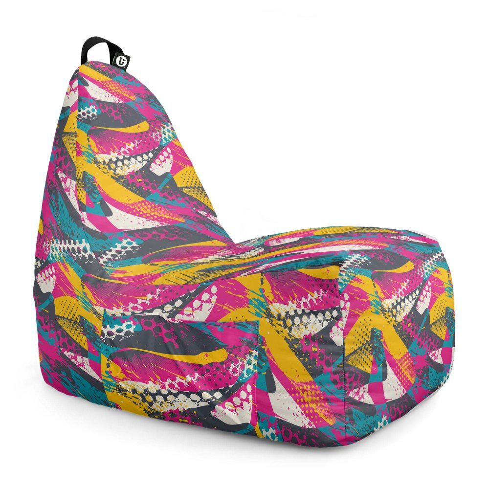 Updeco Fotoliu Puf Bean Bag tip Chill XL Graffiti Abstract Grunge