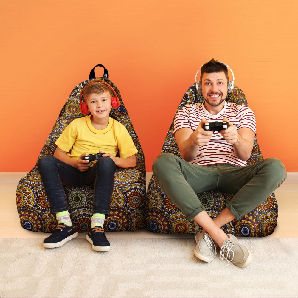 Updeco Fotoliu Puf Bean Bag tip Chill XL Hippie Peace