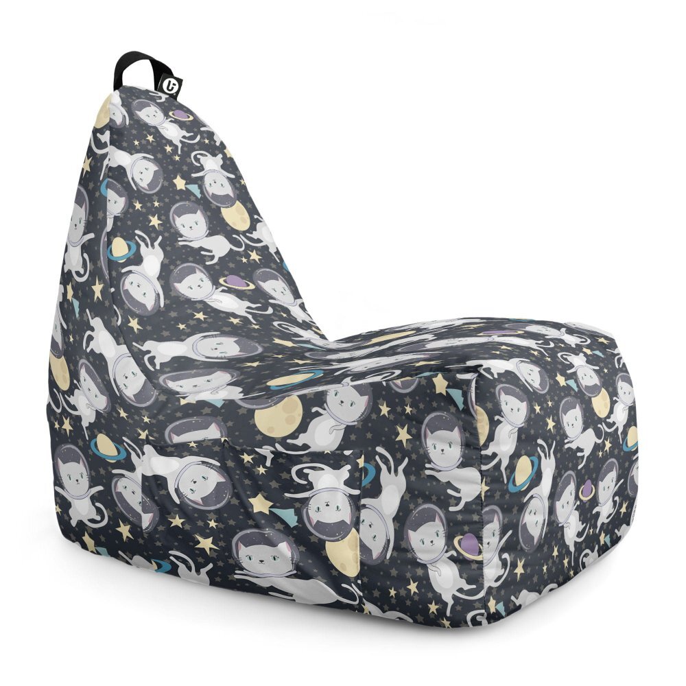 Updeco Fotoliu Puf Bean Bag tip Chill XL Pisici In Spatiu