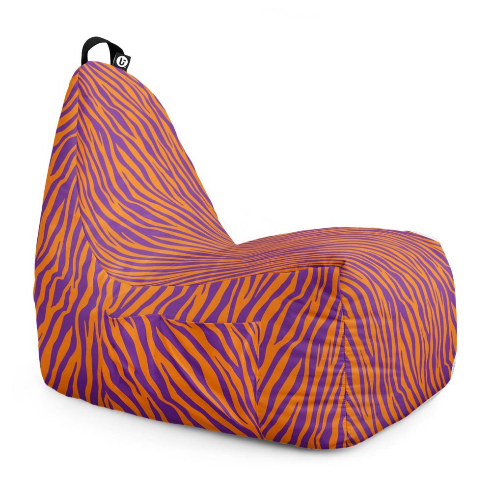 Updeco Fotoliu puf Bean Bag tip chill XL zebra purple