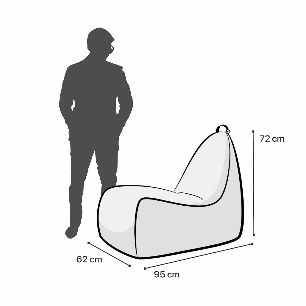 Updeco Fotoliu Puf Bean Bag tip Chill XL Zombie