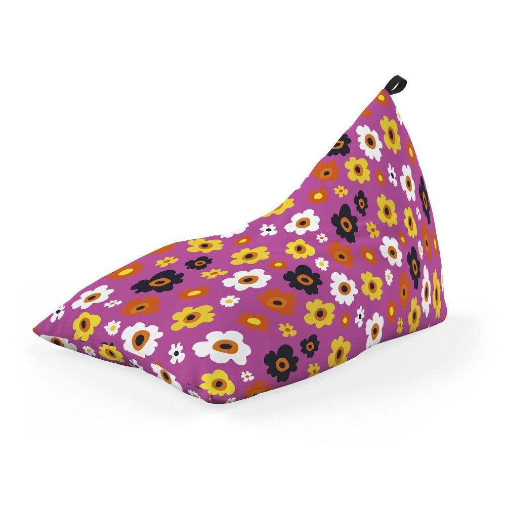 Updeco Fotoliu Puf Bean Bag tip Lounge Daisy fundal mov