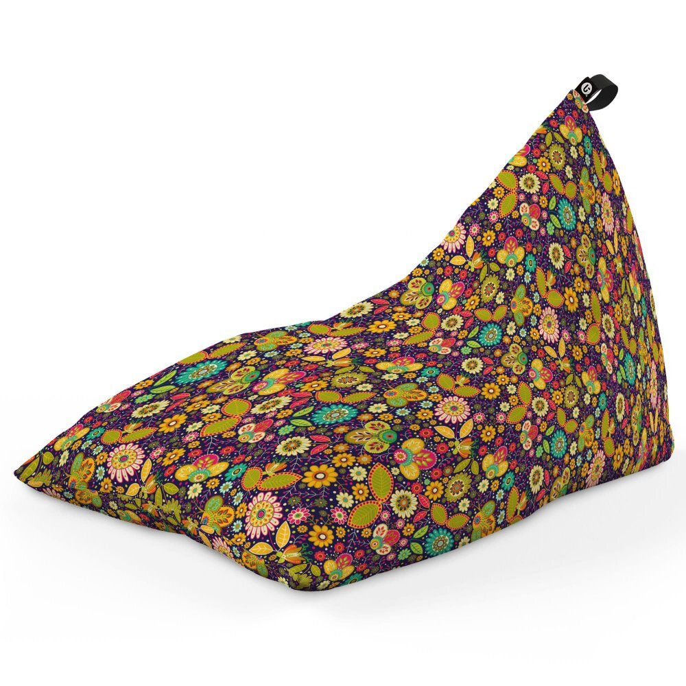 Updeco Fotoliu Puf Bean Bag tip Lounge Hippie flowers