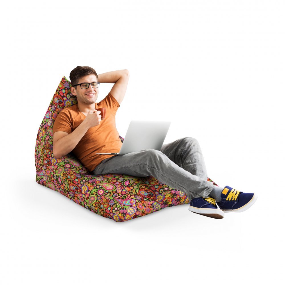 Updeco Fotoliu Puf Bean Bag tip Lounge Hippie peace