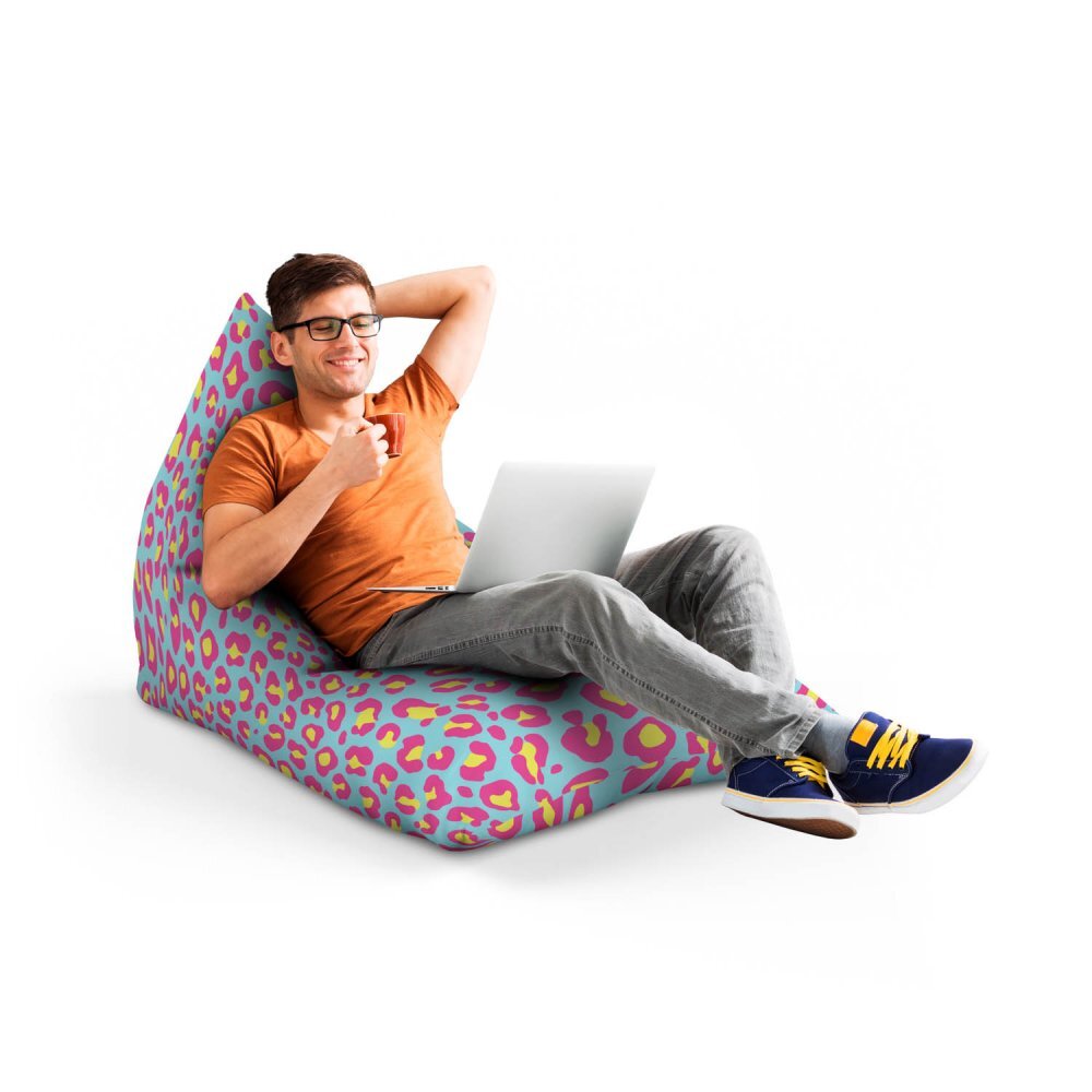 Updeco Fotoliu puf Bean Bag tip lounge leopard fruitty