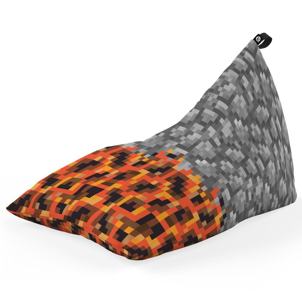 Updeco Fotoliu Puf Bean Bag tip Lounge Minecraft piatra magma