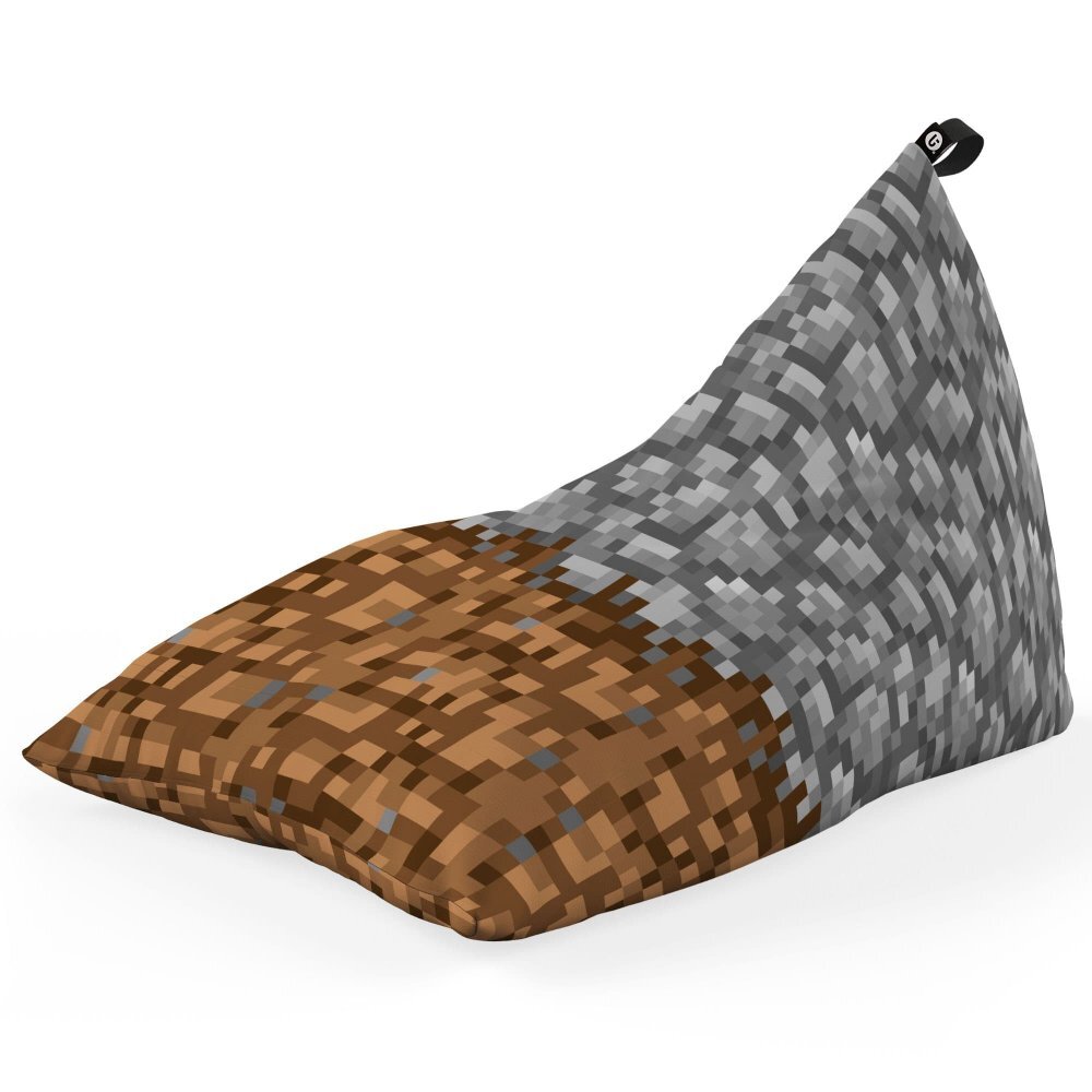 Updeco Fotoliu Puf Bean Bag tip Lounge Minecraft piatra pamant
