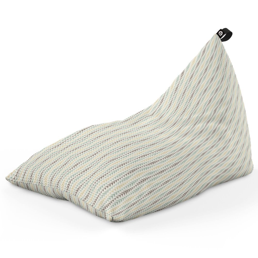 Updeco Fotoliu Puf Bean Bag tip Lounge motiv frunze verticale