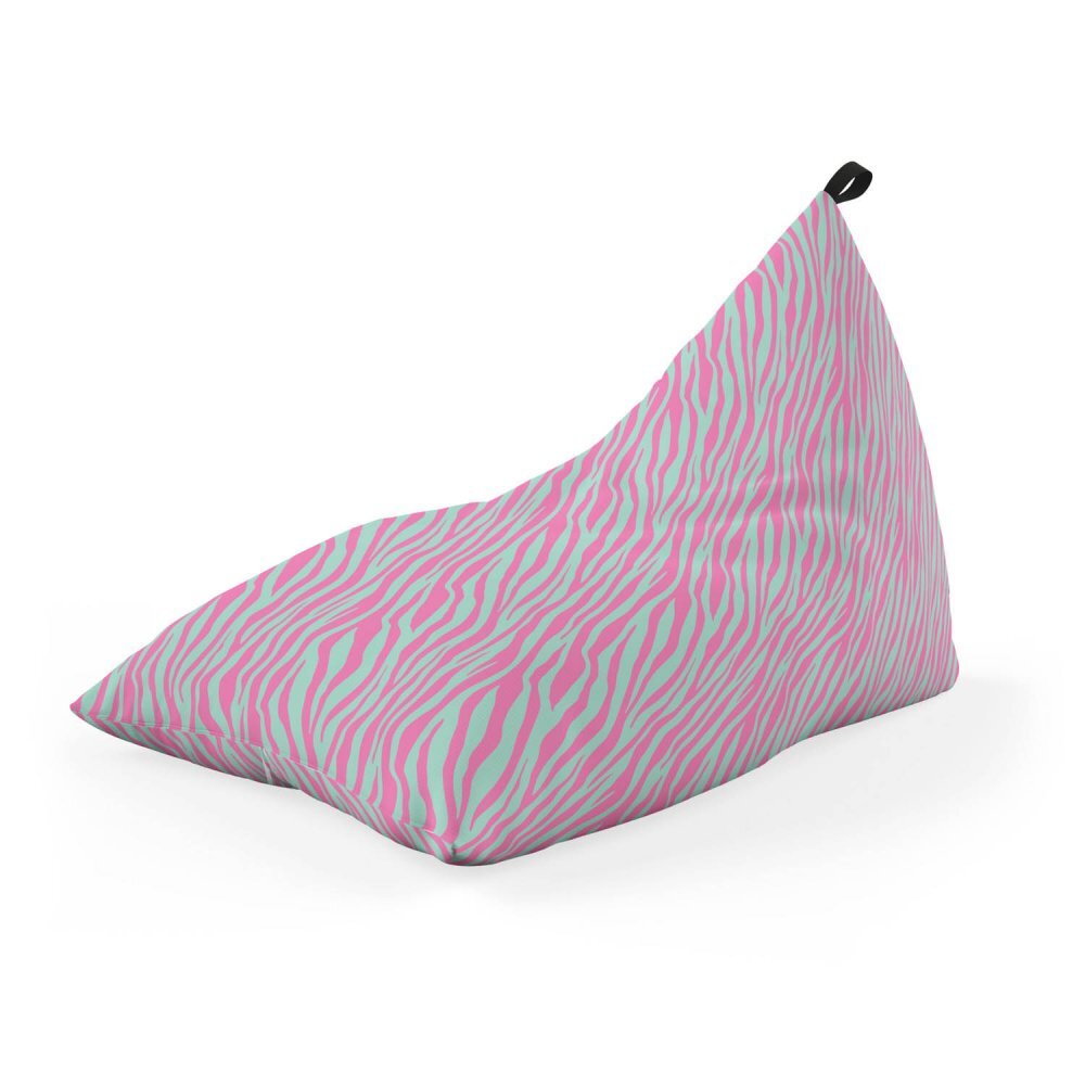 Updeco Fotoliu puf Bean Bag tip lounge zebra blue
