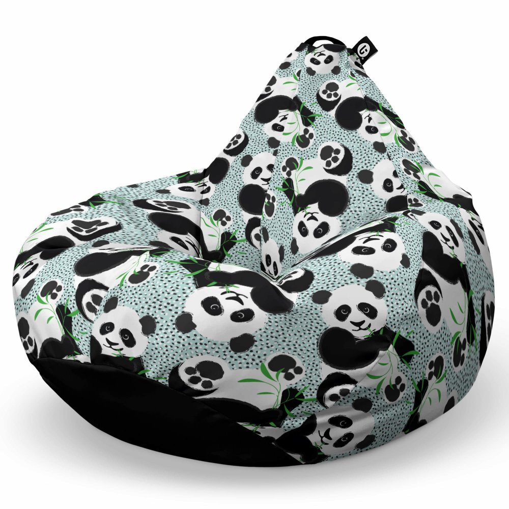 Updeco Fotoliu Puf Bean Bag tip Para L Bamboo Panda
